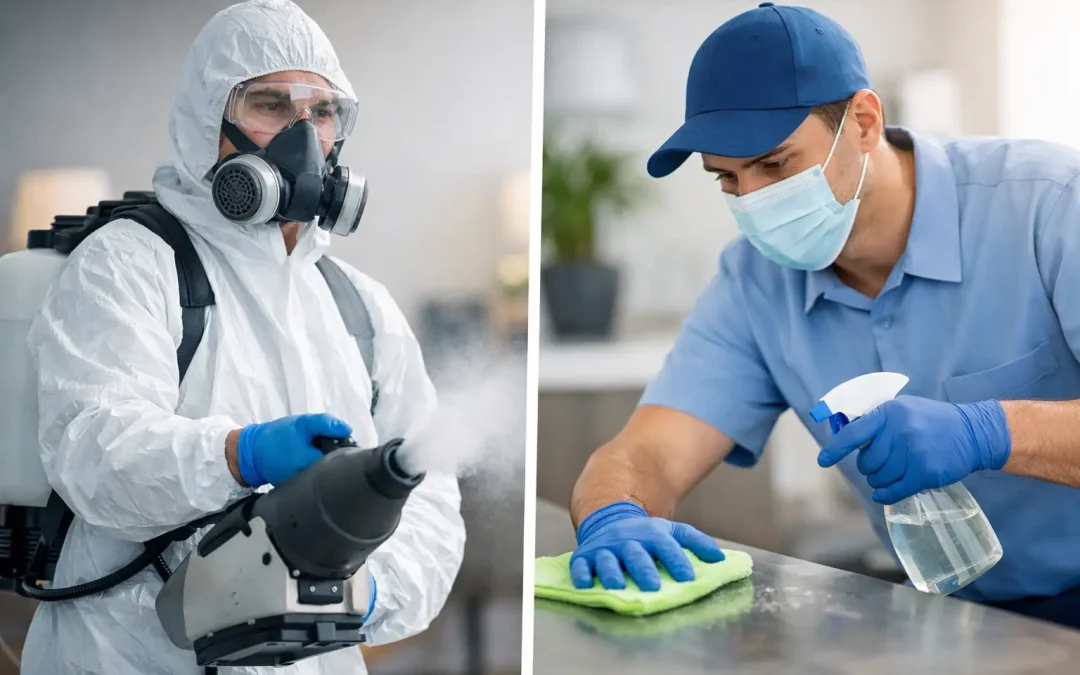 Disinfection vs Sanitisation Services